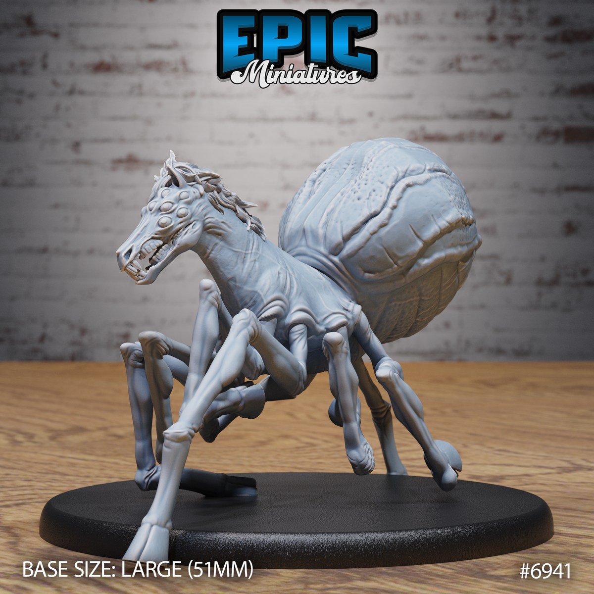 Half Horse Spider DND TTRPG Resin Model 51mm Base