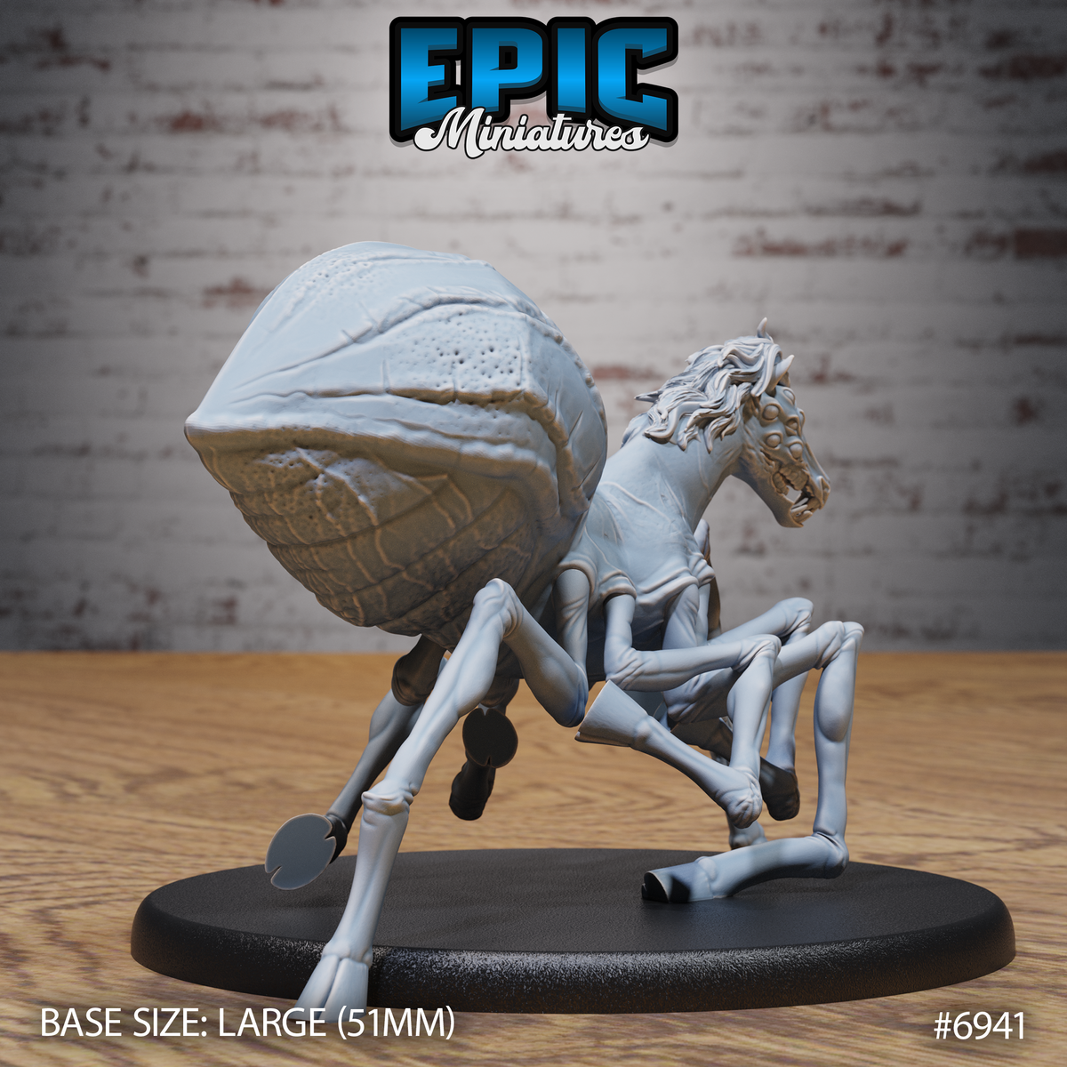 Half Horse Spider DND TTRPG Resin Model 51mm Base