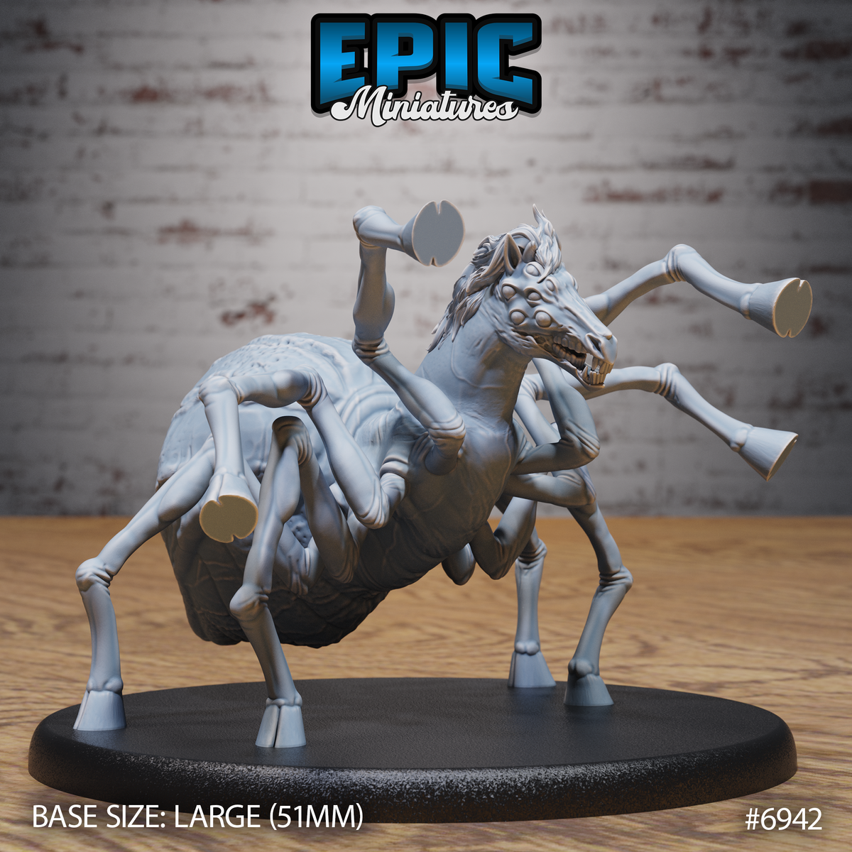 Half Horse Spider DND TTRPG Resin Model 51mm Base