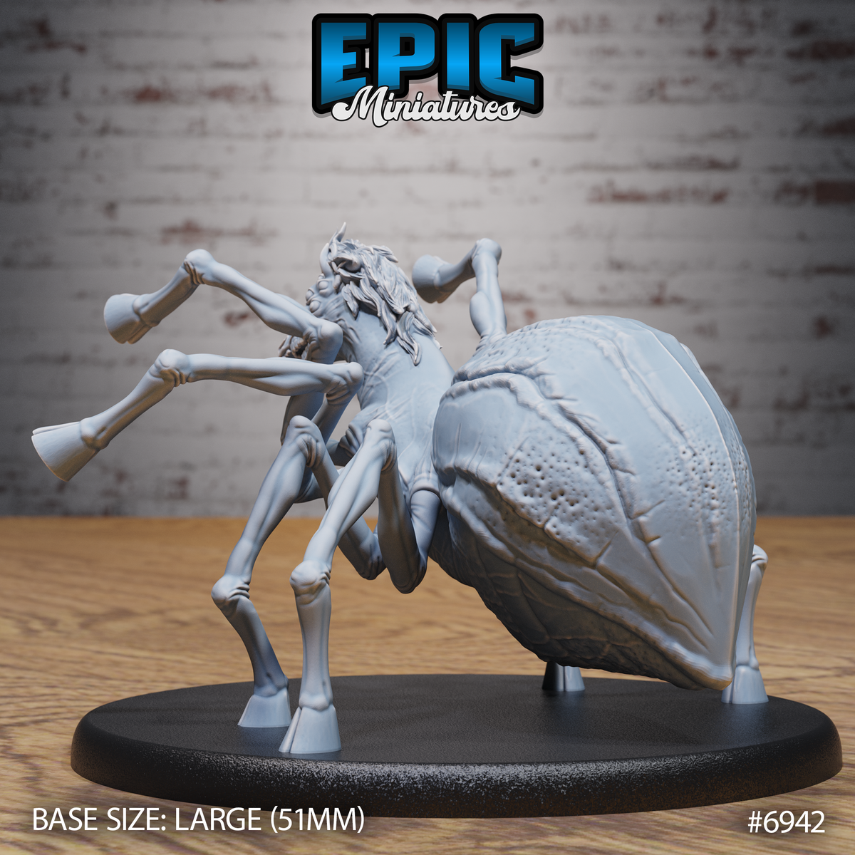 Half Horse Spider DND TTRPG Resin Model 51mm Base