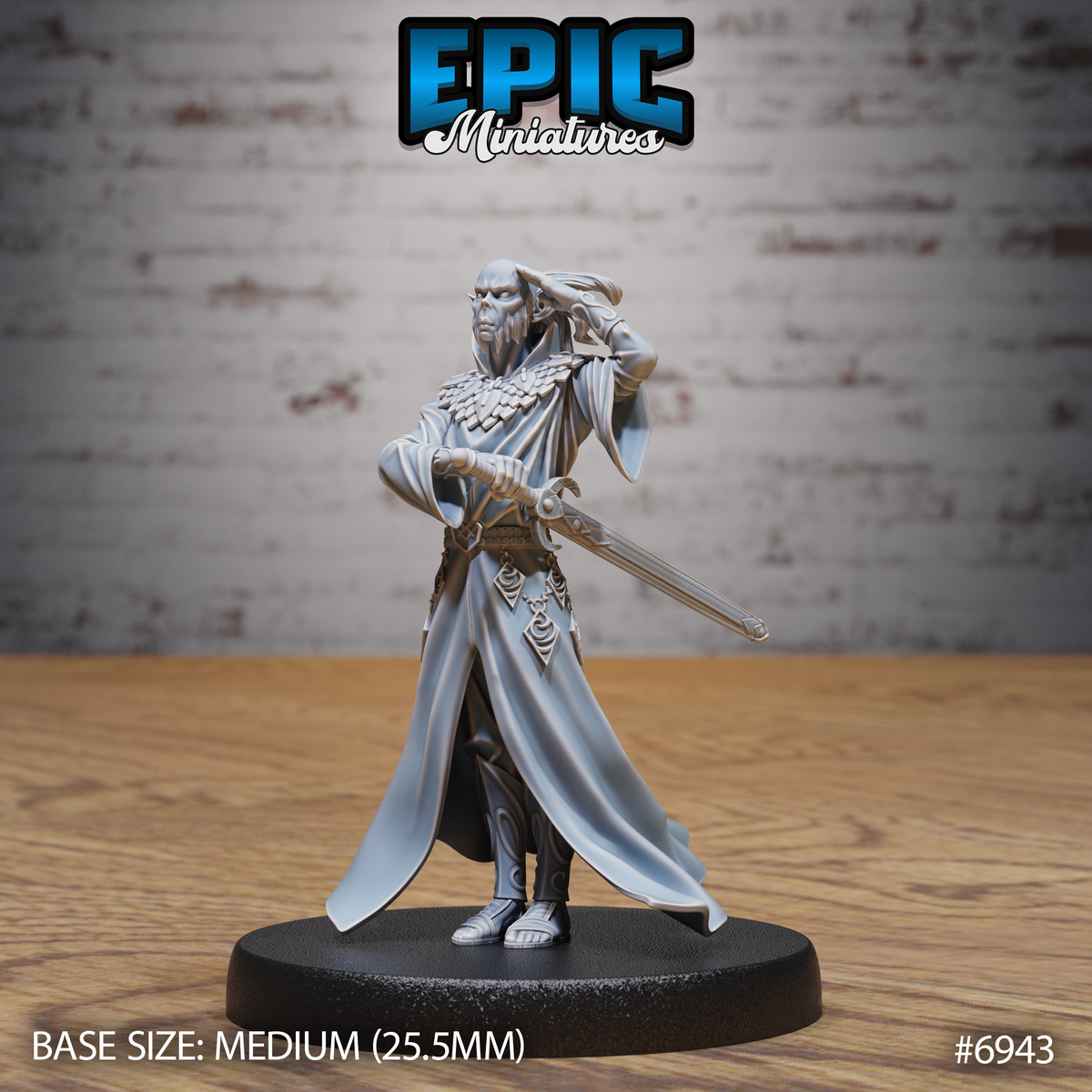 Gith Astral Sorcerer DND TTRPG Resin Miniature 25mm Base