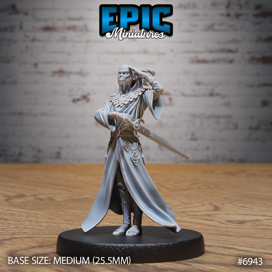 Gith Astral Sorcerer DND TTRPG Resin Miniature 25mm Base