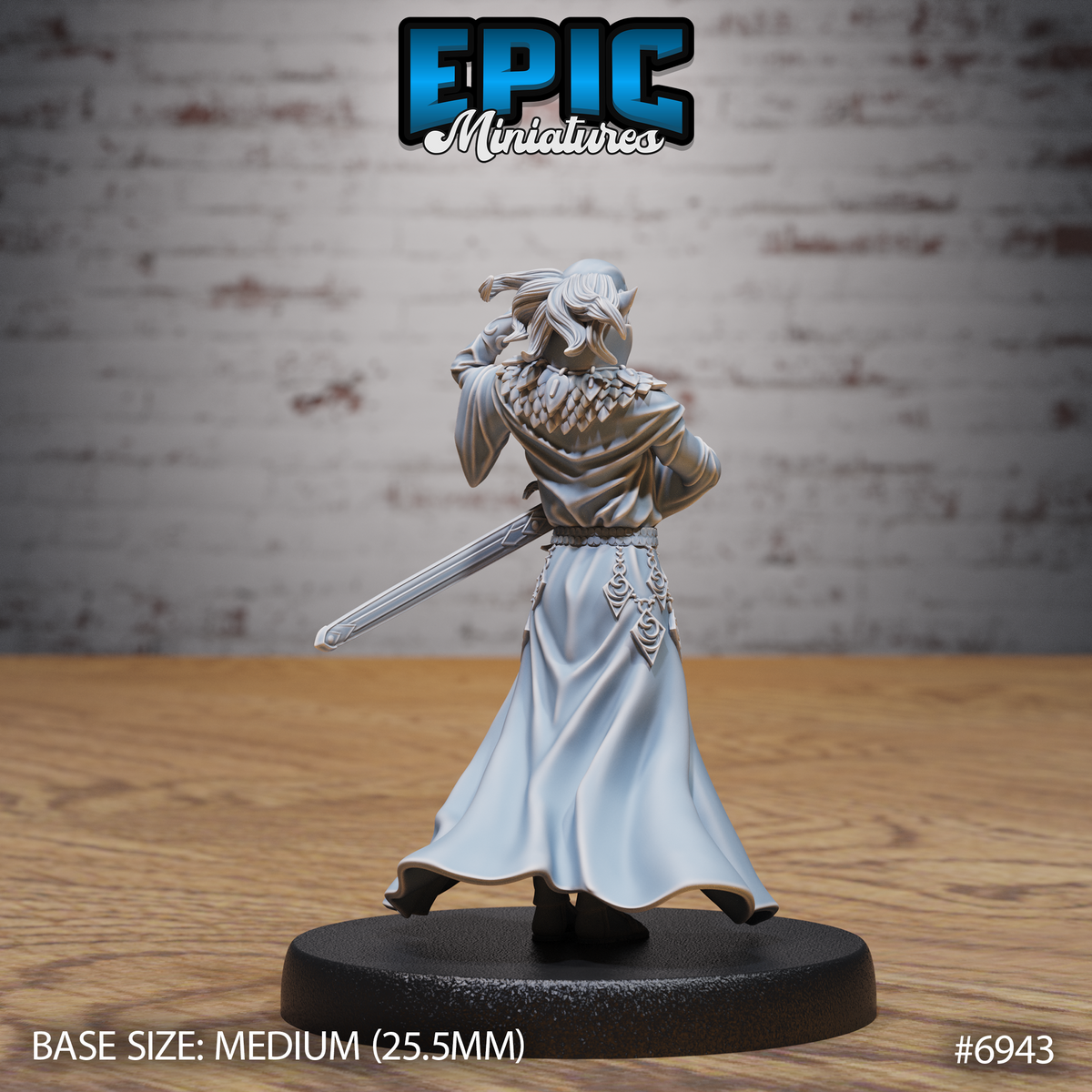 Gith Astral Sorcerer DND TTRPG Resin Miniature 25mm Base