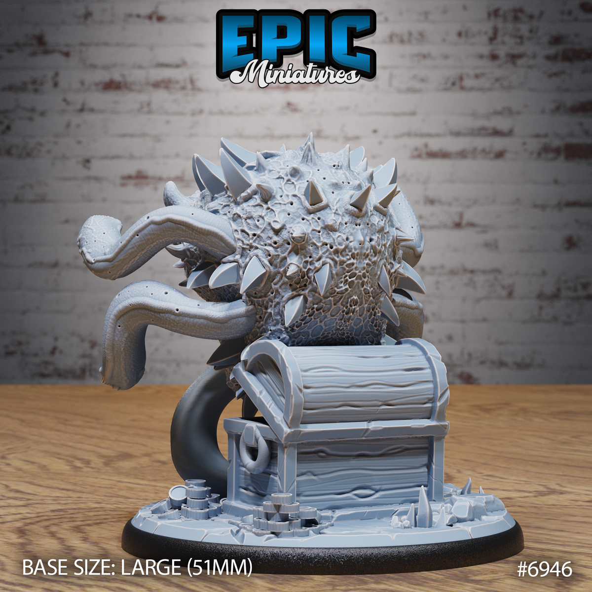 Spectator Tyrant DND TTRPG Resin Model 51mm Base