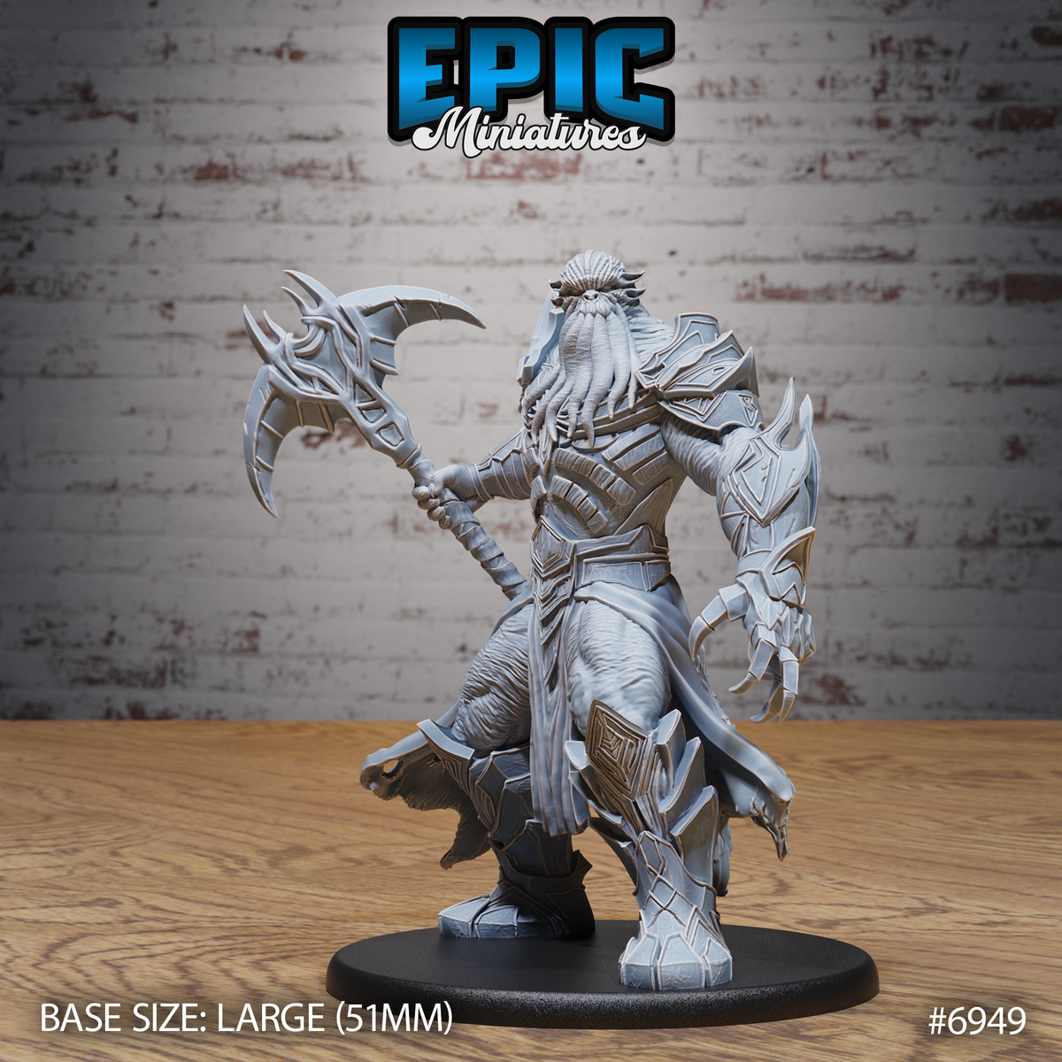 Mind Berserker DND TTRPG Resin Model 51mm Base