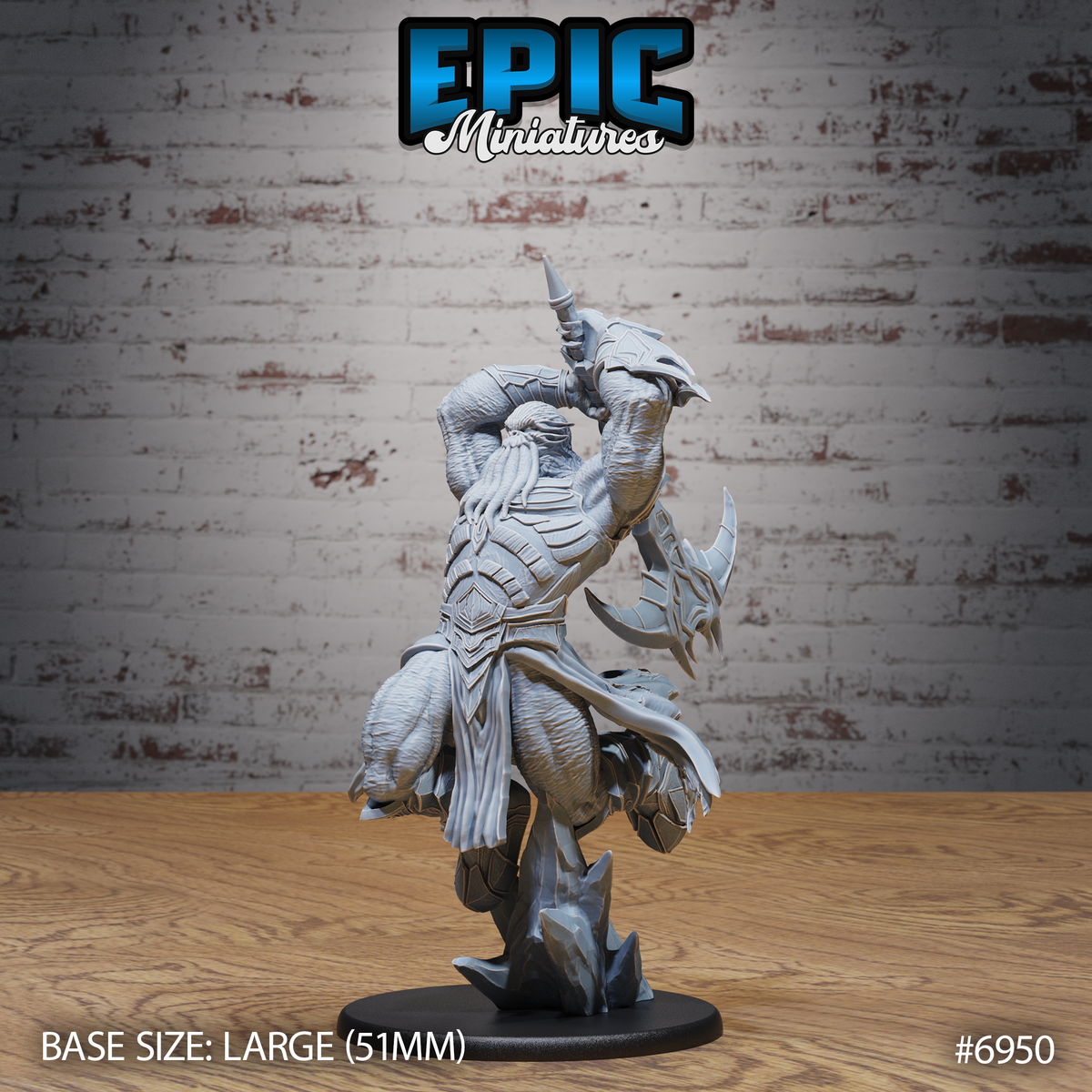 Mind Berserker DND TTRPG Resin Model 51mm Base