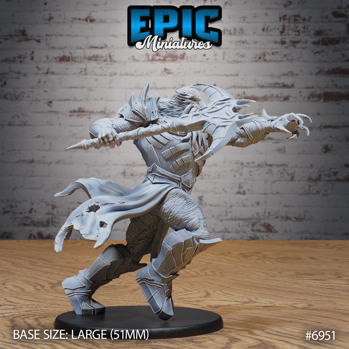Mind Berserker DND TTRPG Resin Model 51mm Base