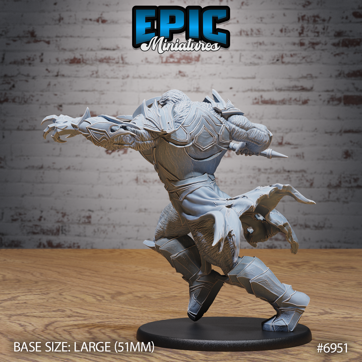 Mind Berserker DND TTRPG Resin Model 51mm Base