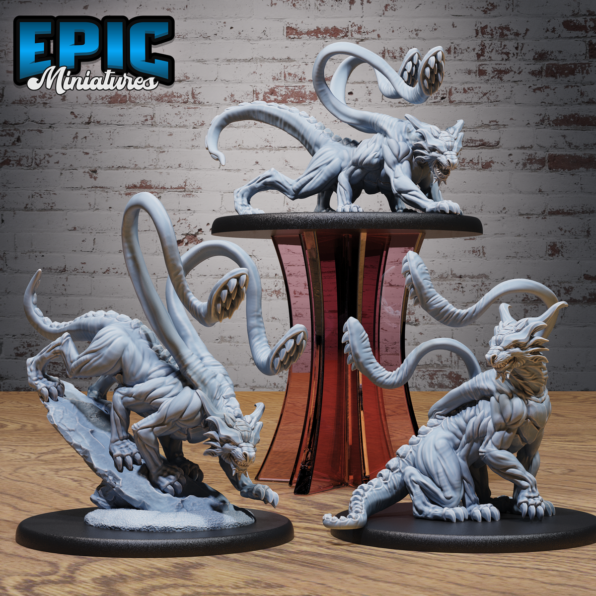 Planar Panther Beast DND TTRPG Resin Model 51mm Base