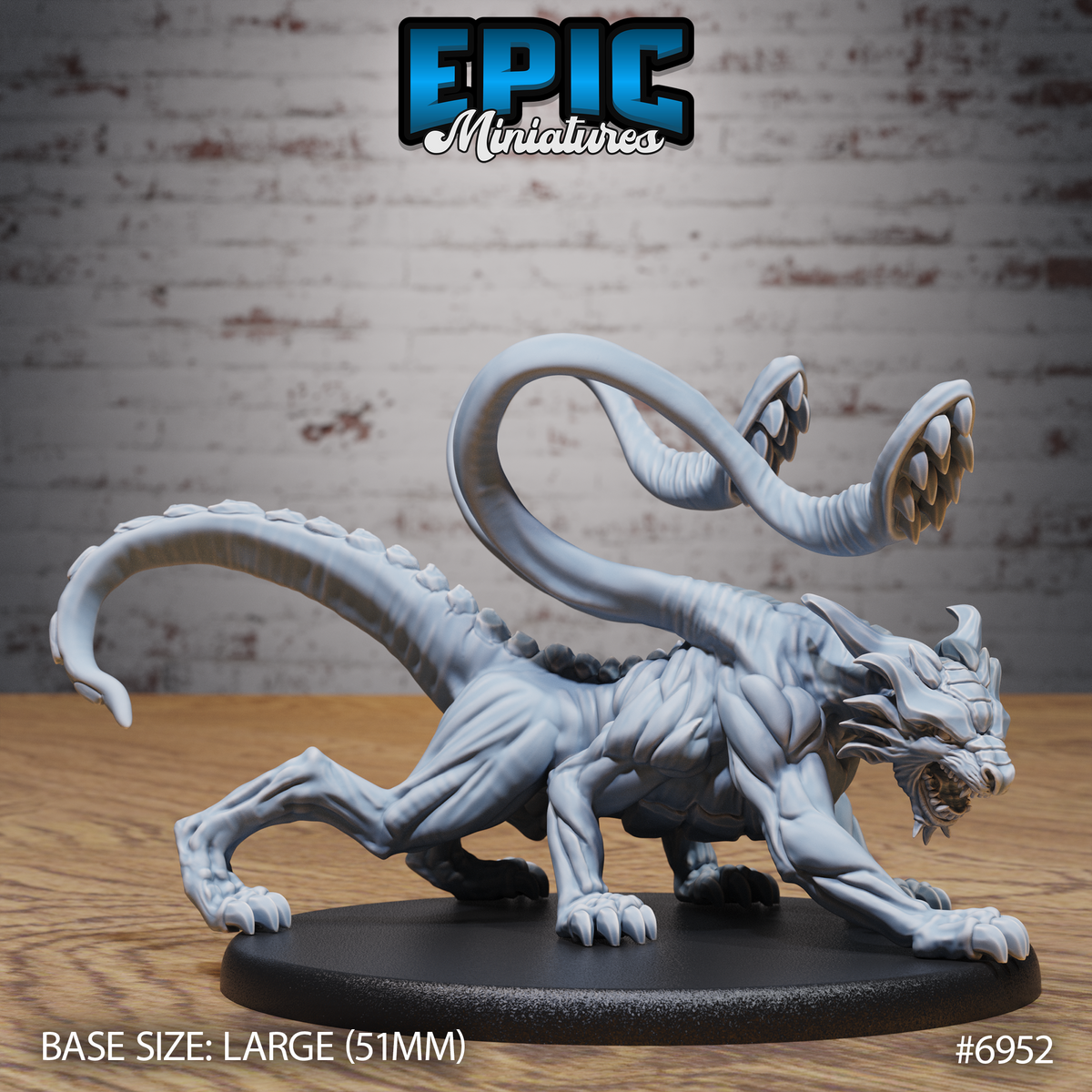 Planar Panther Beast DND TTRPG Resin Model 51mm Base
