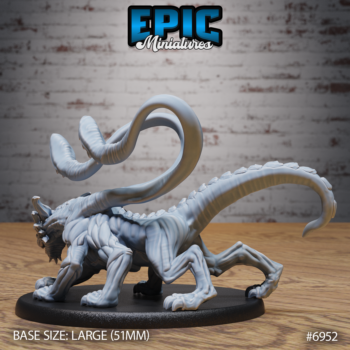 Planar Panther Beast DND TTRPG Resin Model 51mm Base