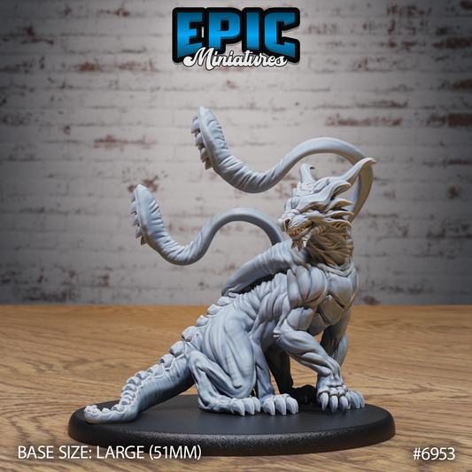 Planar Panther Beast DND TTRPG Resin Model 51mm Base
