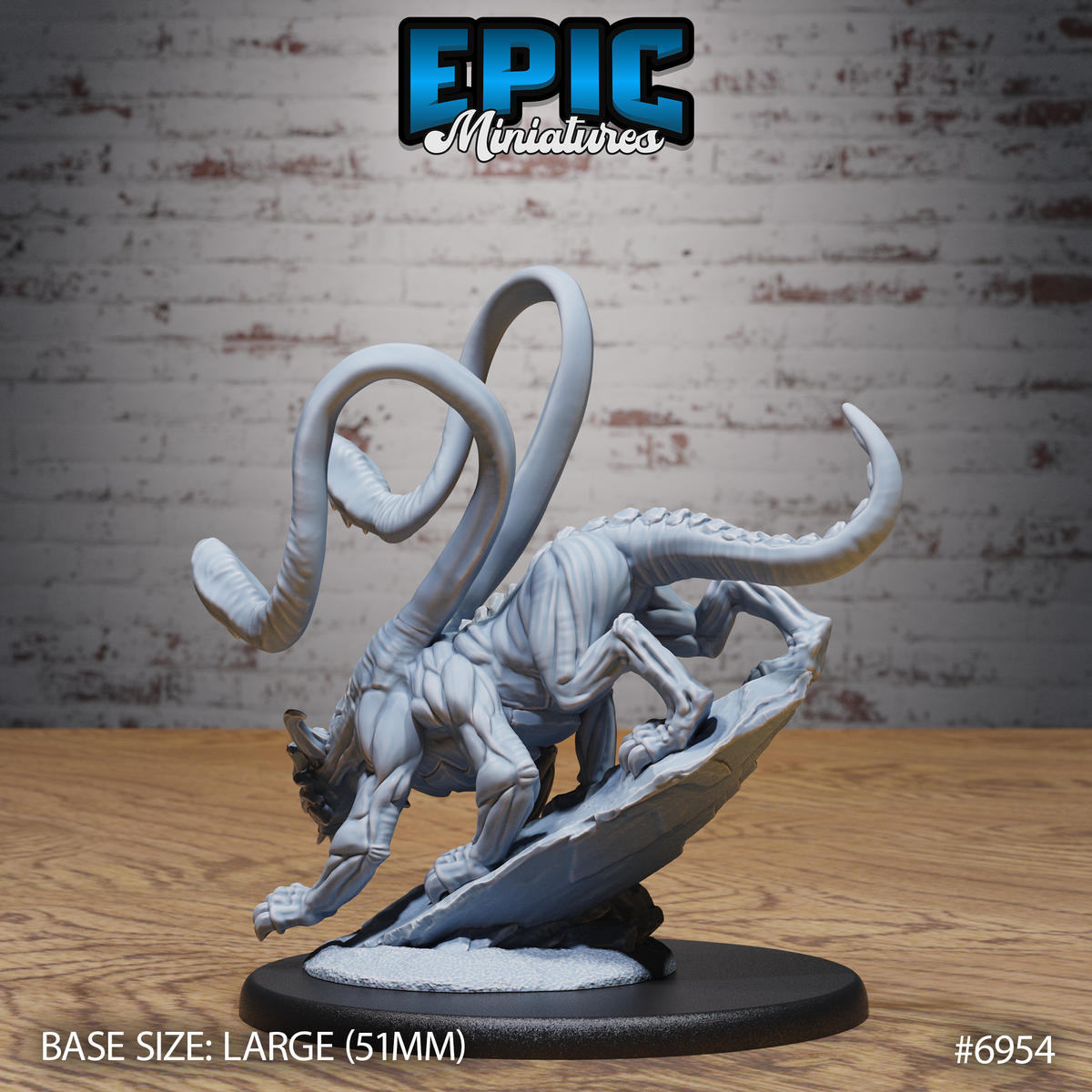 Planar Panther Beast DND TTRPG Resin Model 51mm Base