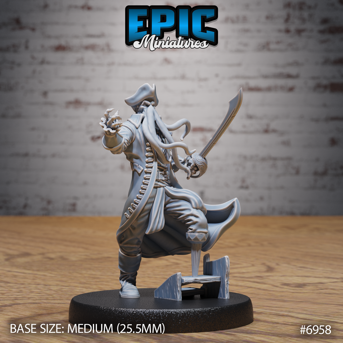 Mind Pirate DND TTRPG Resin Miniature 25mm Base