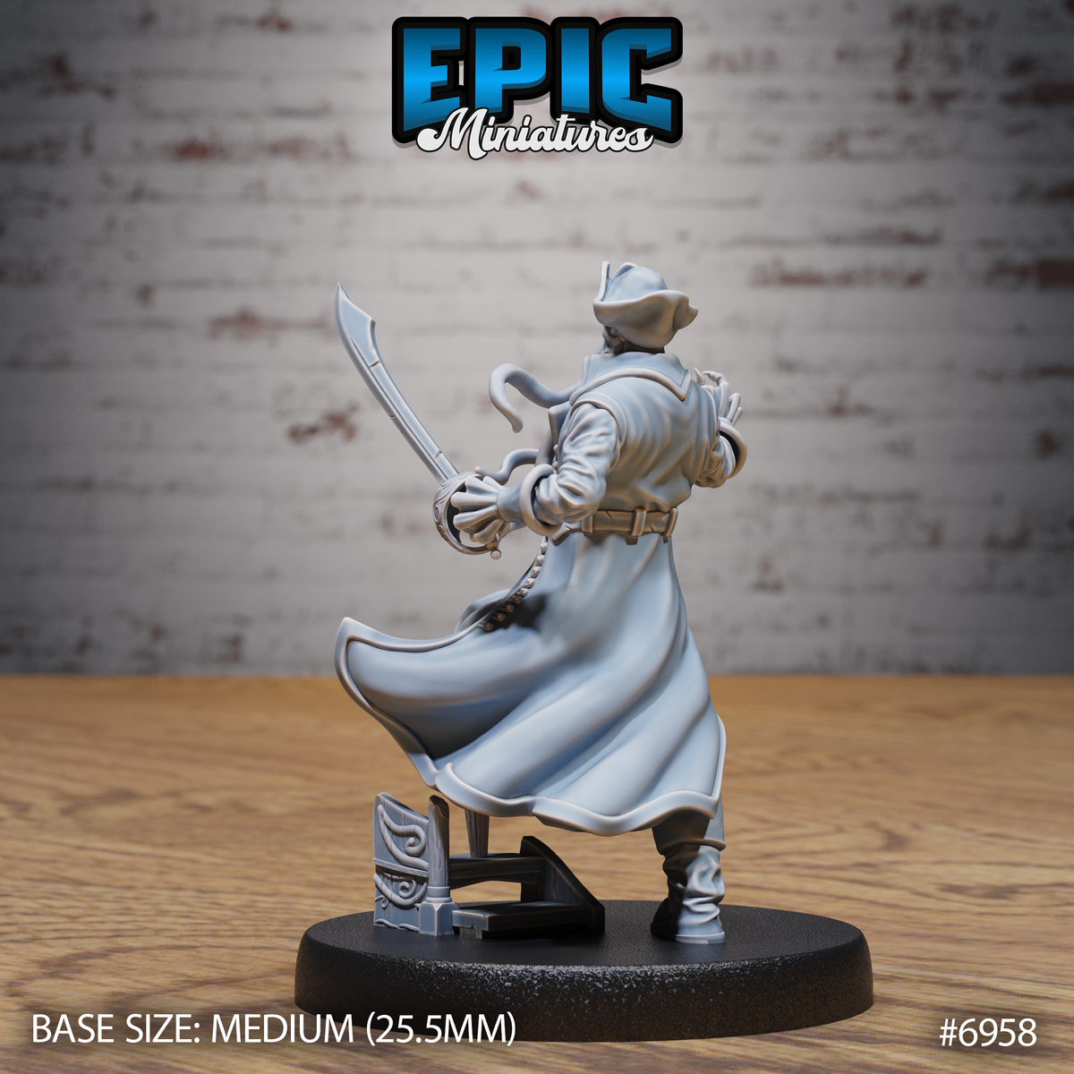 Mind Pirate DND TTRPG Resin Miniature 25mm Base