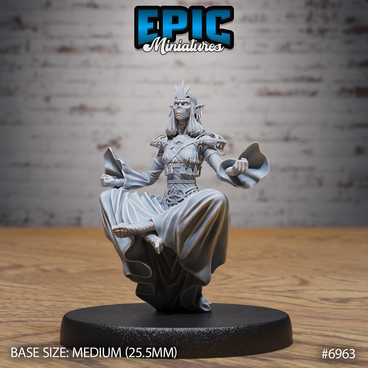 Gith Queen DND TTRPG Resin Miniature 25mm Base