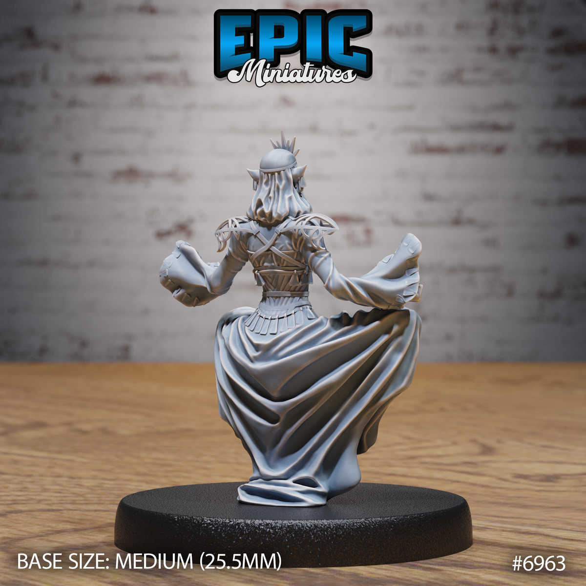 Gith Queen DND TTRPG Resin Miniature 25mm Base