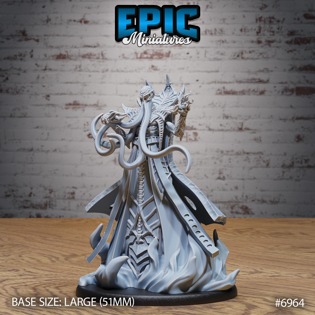 Mind Overlord DND TTRPG Resin Model 51mm Base