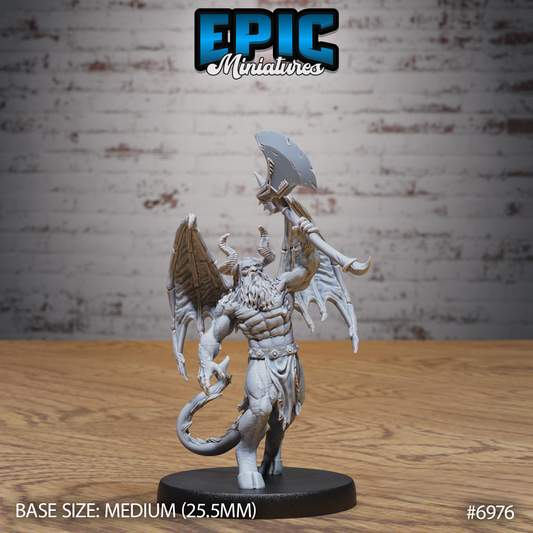 Classic Cambion DND TTRPG Resin Miniature 25mm Base