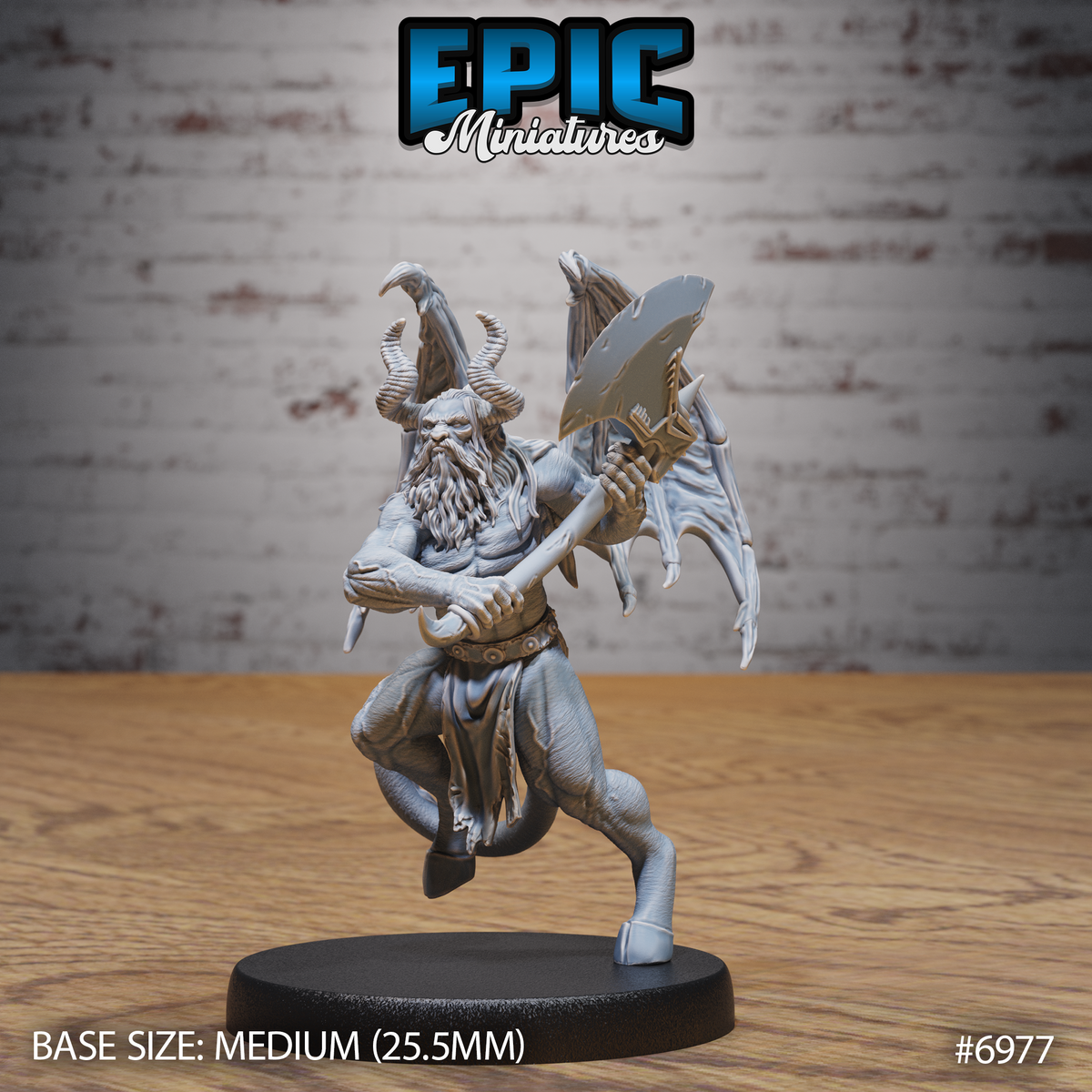 Classic Cambion DND TTRPG Resin Miniature 25mm Base