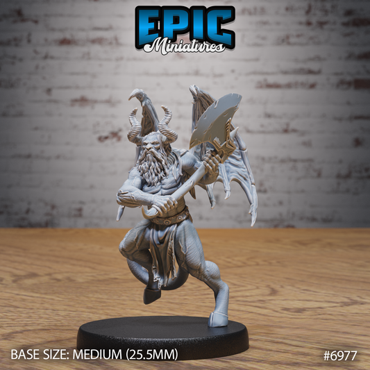 Classic Cambion DND TTRPG Resin Miniature 25mm Base