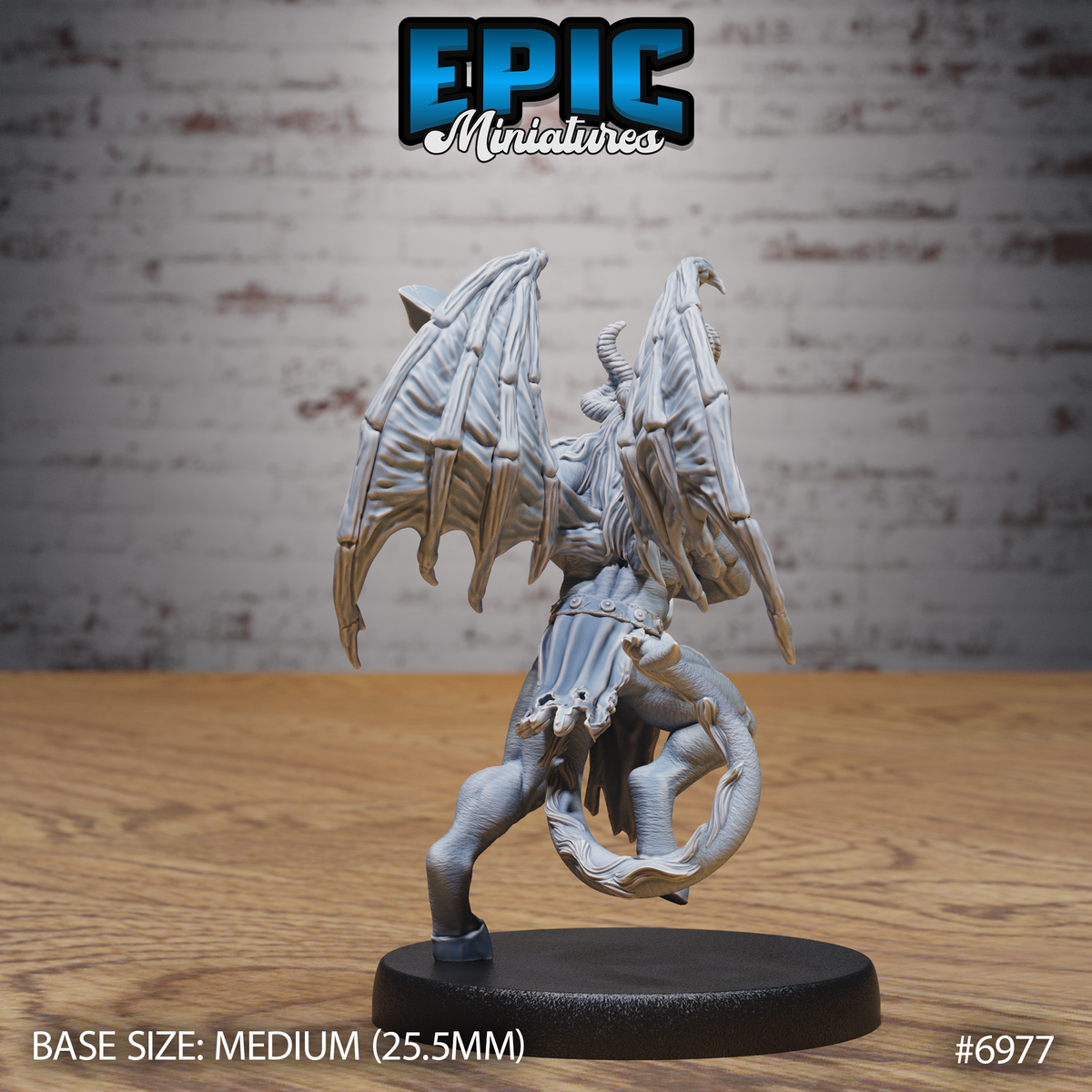 Classic Cambion DND TTRPG Resin Miniature 25mm Base