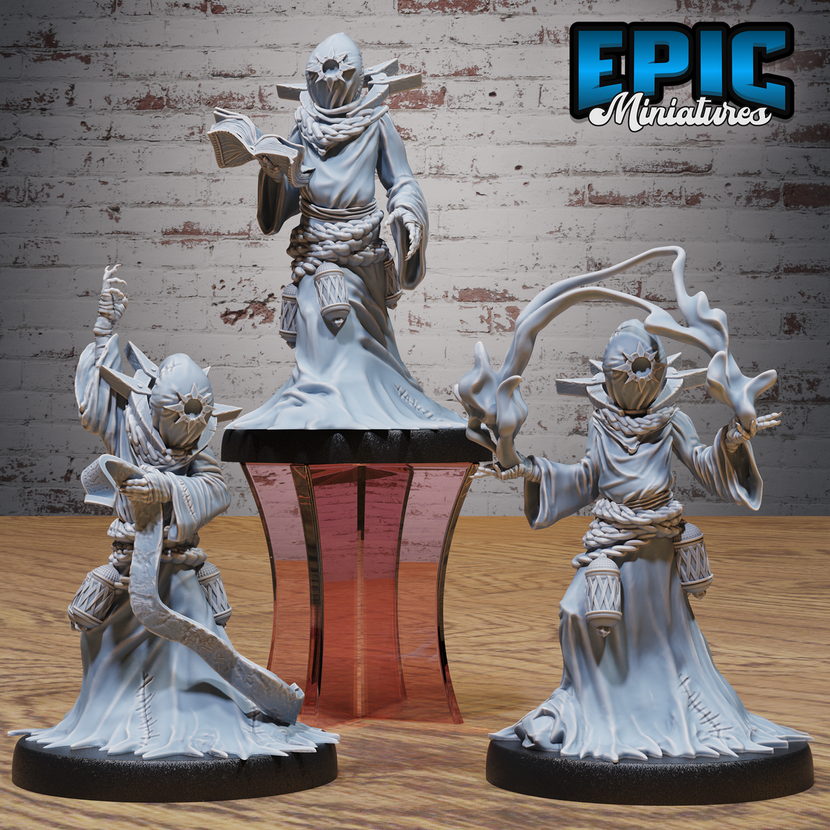 Red Cultist DND TTRPG Resin Miniature 25mm Base