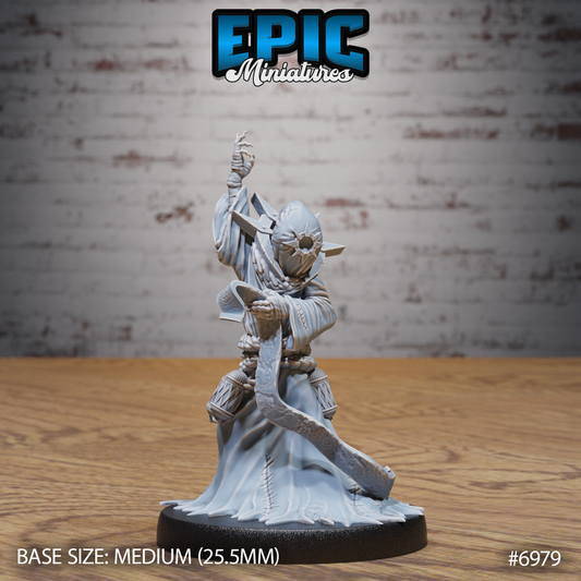 Red Cultist DND TTRPG Resin Miniature 25mm Base