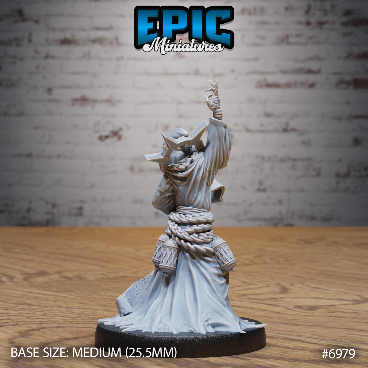 Red Cultist DND TTRPG Resin Miniature 25mm Base