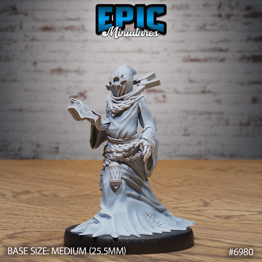 Red Cultist DND TTRPG Resin Miniature 25mm Base