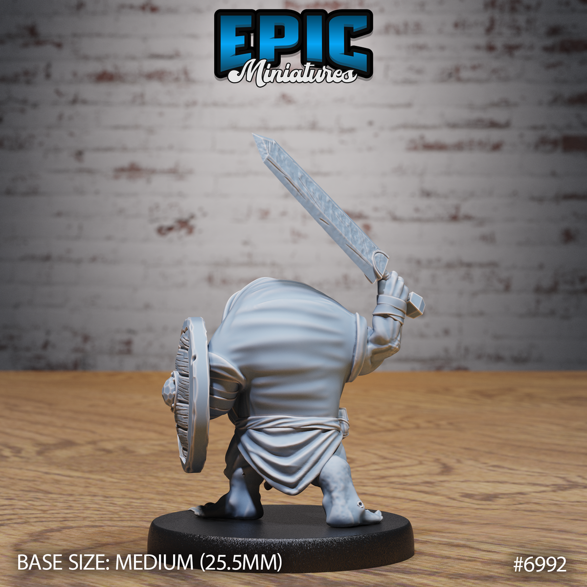Darkling Fiend DND TTRPG Resin Miniature 25mm Base