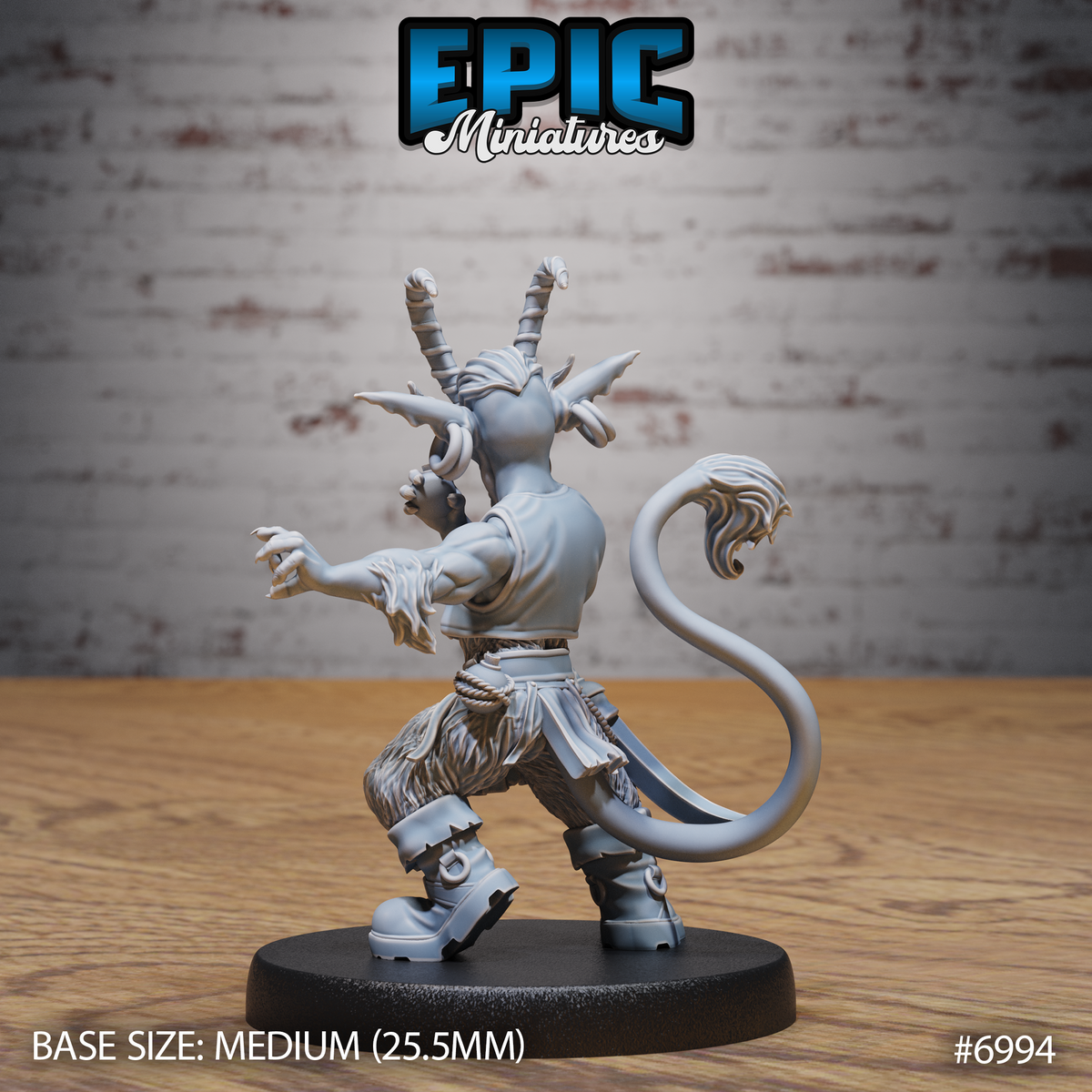 Tiefling Goblin DND TTRPG Resin Miniature 25mm Base
