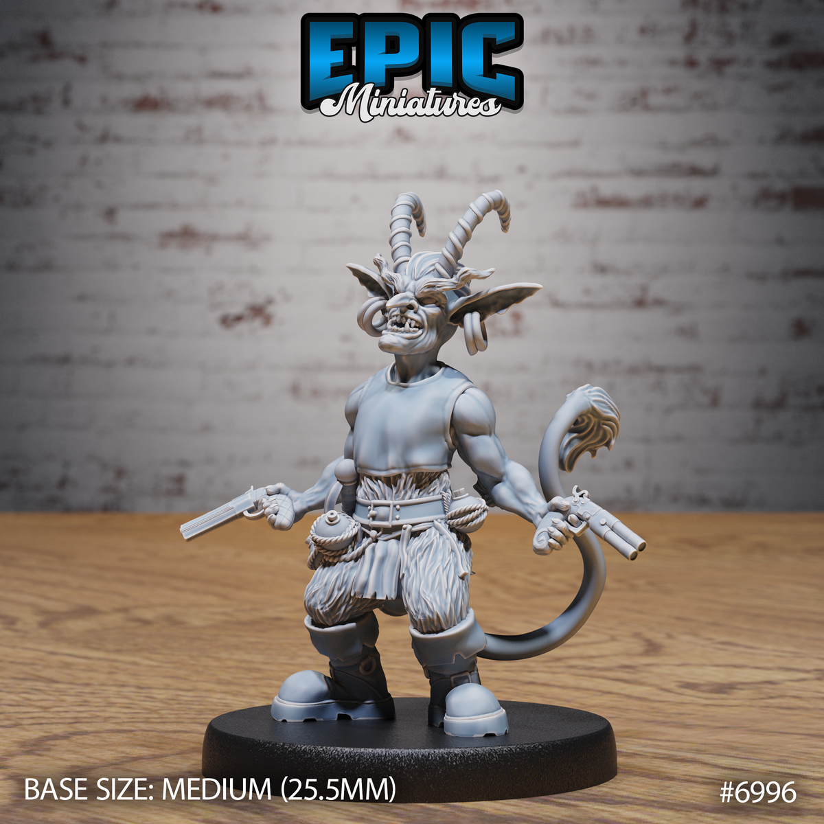 Tiefling Goblin DND TTRPG Resin Miniature 25mm Base