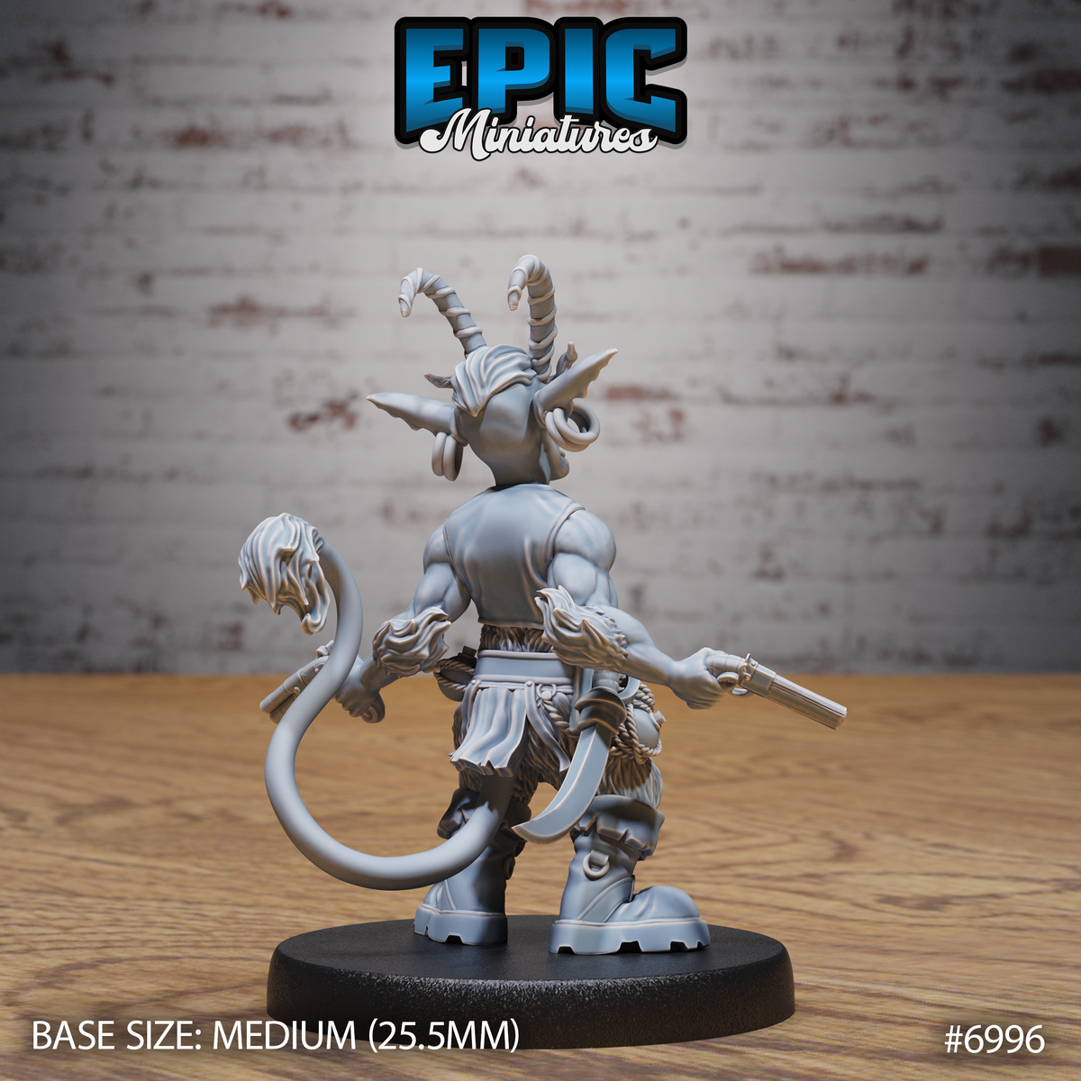 Tiefling Goblin DND TTRPG Resin Miniature 25mm Base