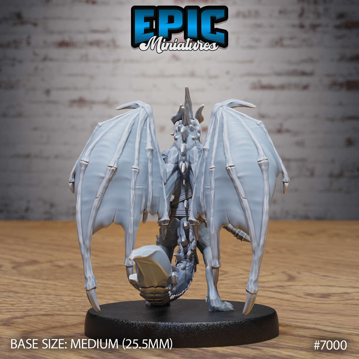 Draconic Demon Amethyst DND TTRPG Resin Miniature 25mm Base