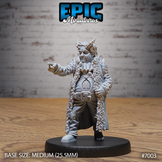 Tiefling Villager DND TTRPG Resin Miniature 25mm Base