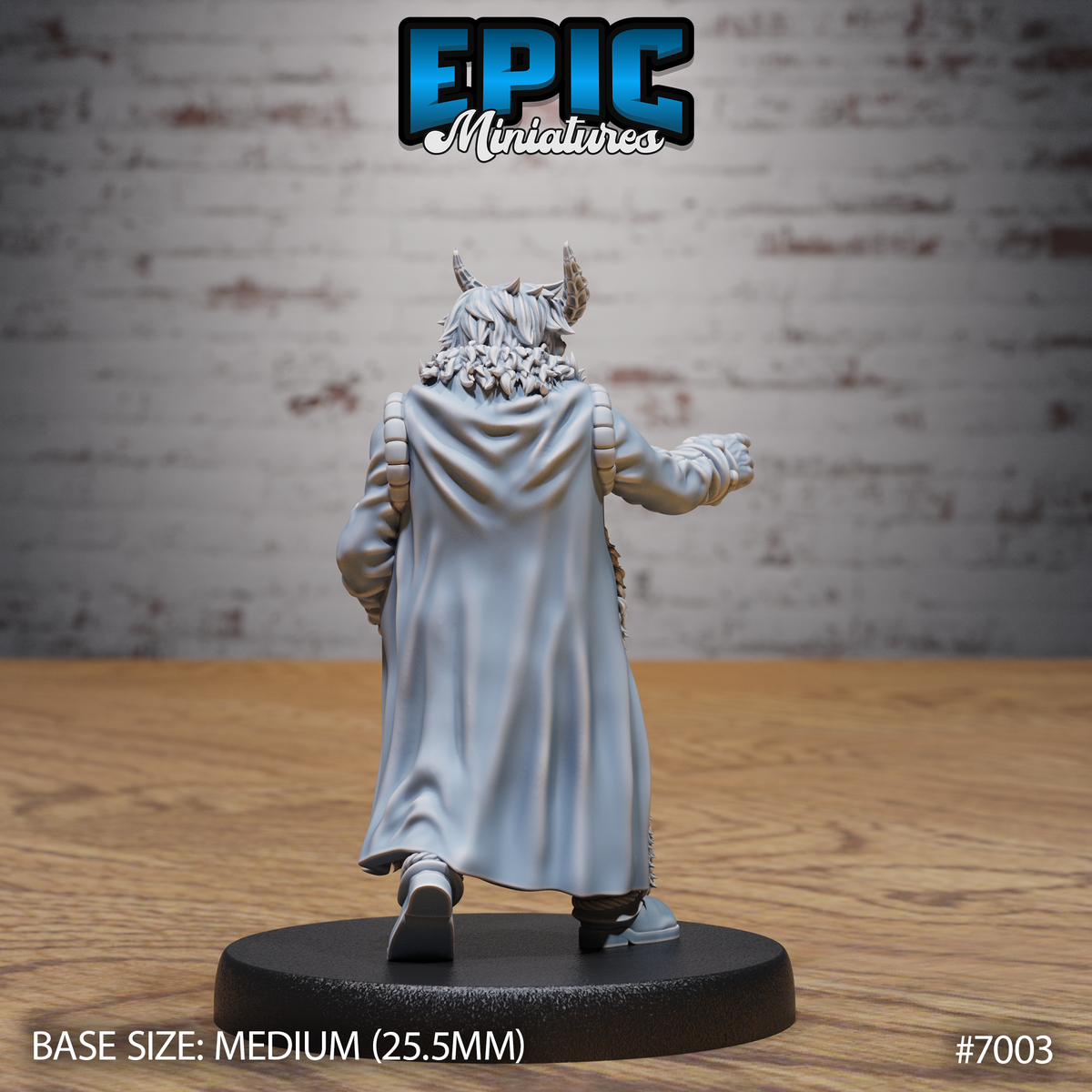 Tiefling Villager DND TTRPG Resin Miniature 25mm Base