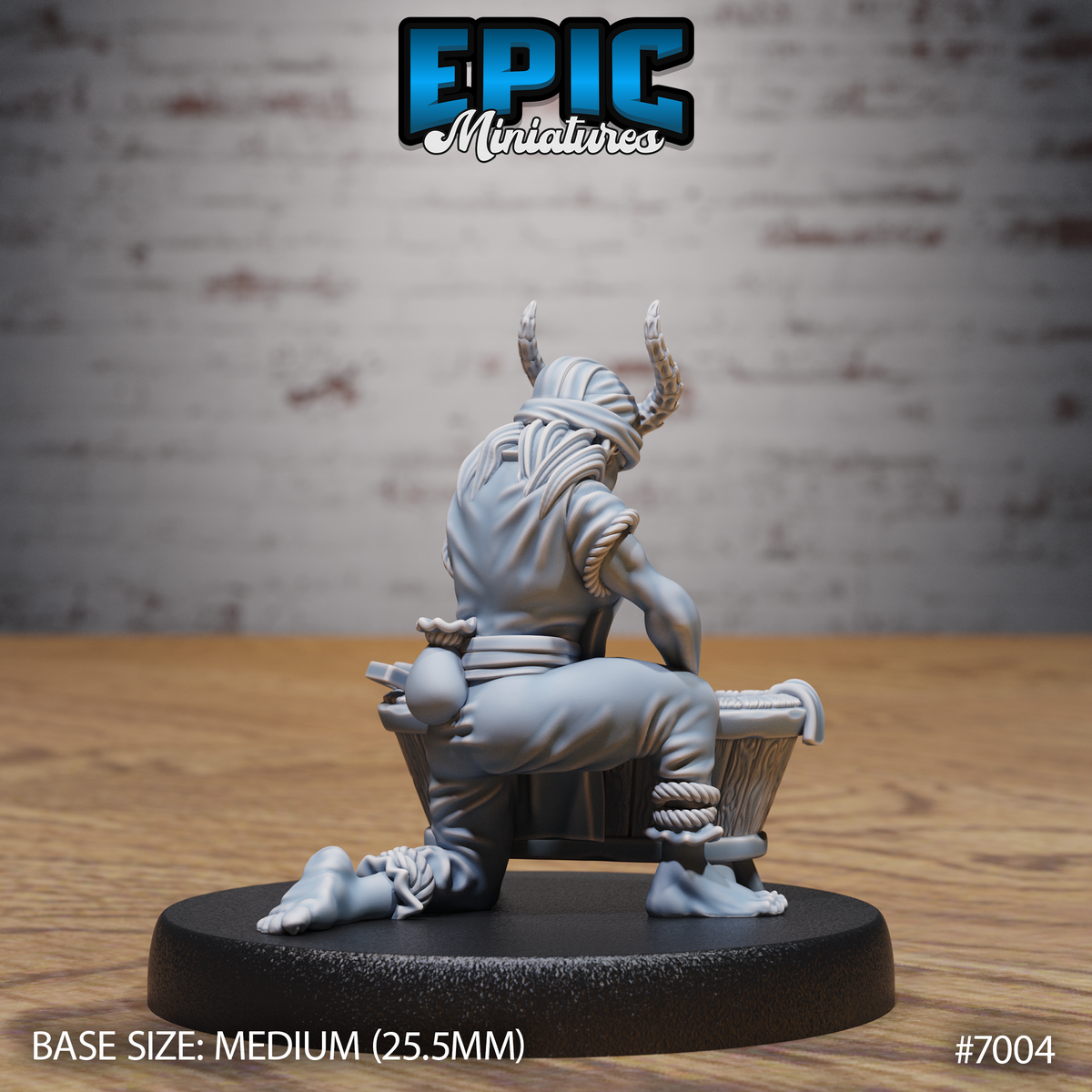Tiefling Villager DND TTRPG Resin Miniature 25mm Base