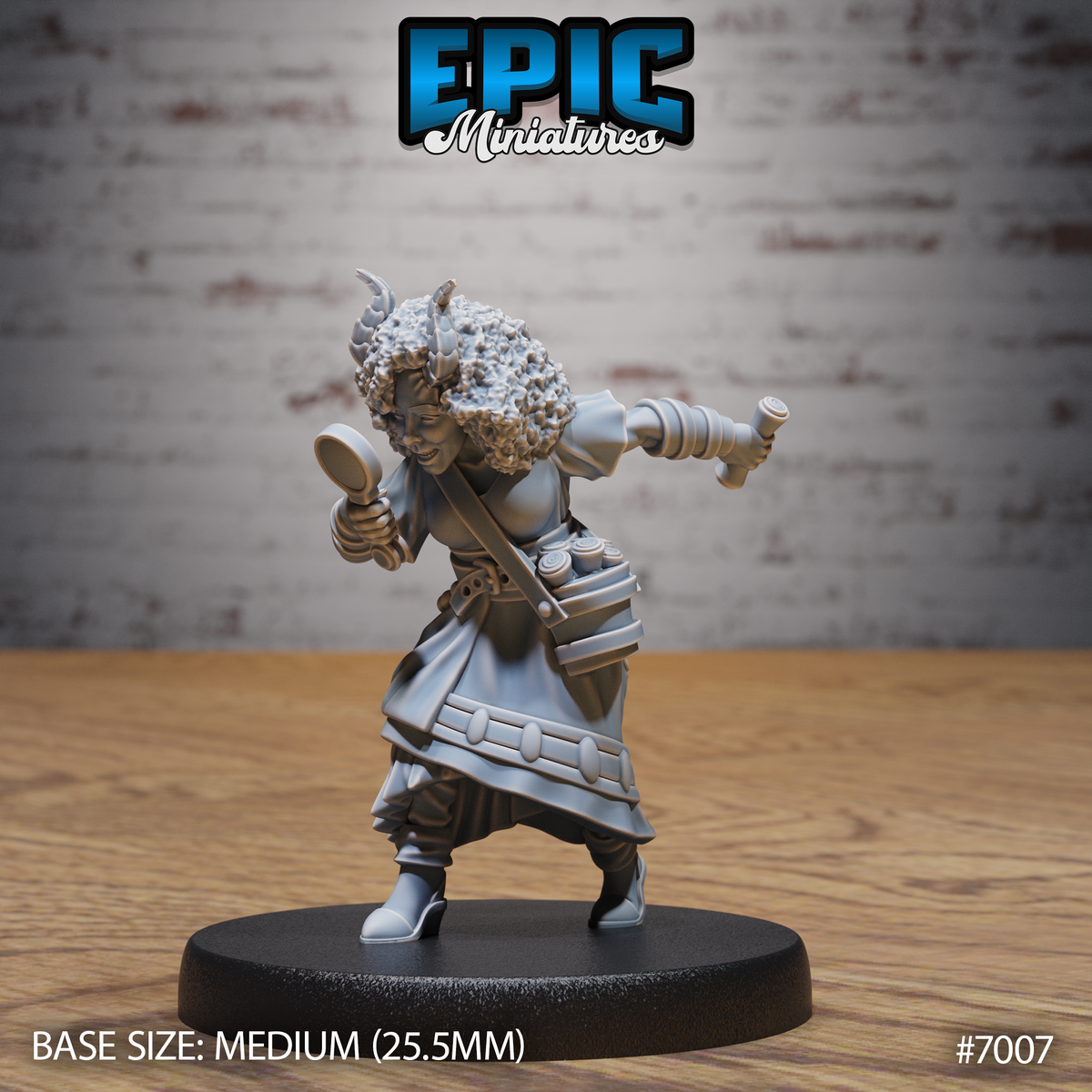 Tiefling Villager DND TTRPG Resin Miniature 25mm Base