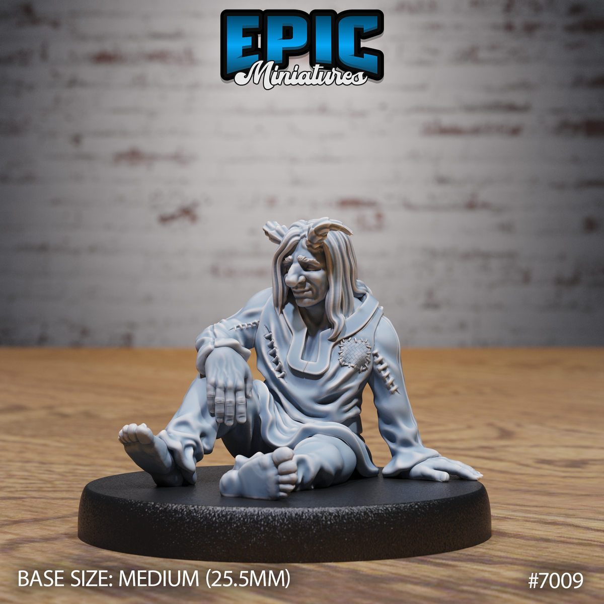 Tiefling Villager DND TTRPG Resin Miniature 25mm Base