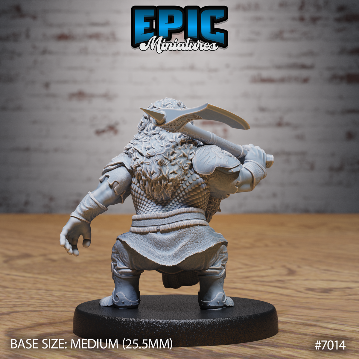 Bearded Dwarf Adventurer DND TTRPG Resin Miniature 25mm Base