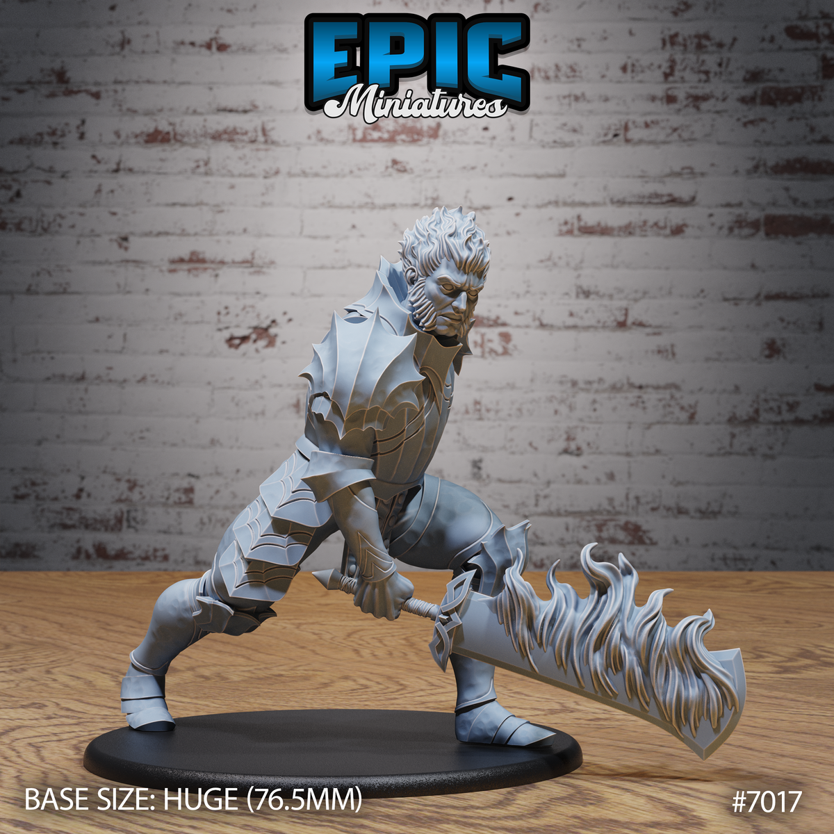 Fire Giant DND TTRPG Resin Model 76mm Base