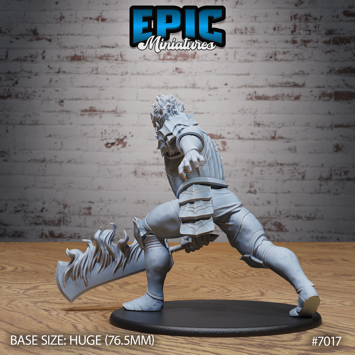 Fire Giant DND TTRPG Resin Model 76mm Base
