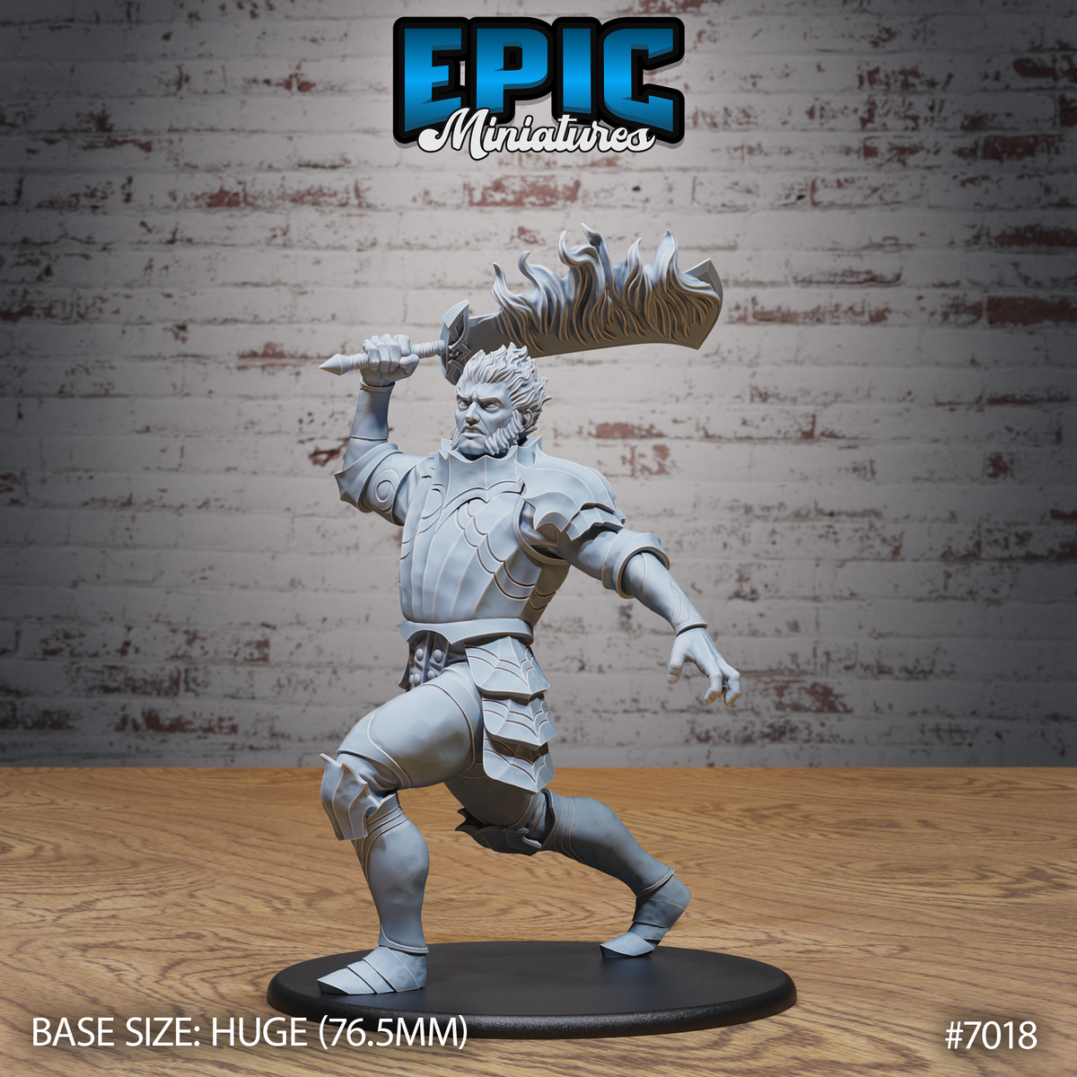 Fire Giant DND TTRPG Resin Model 76mm Base