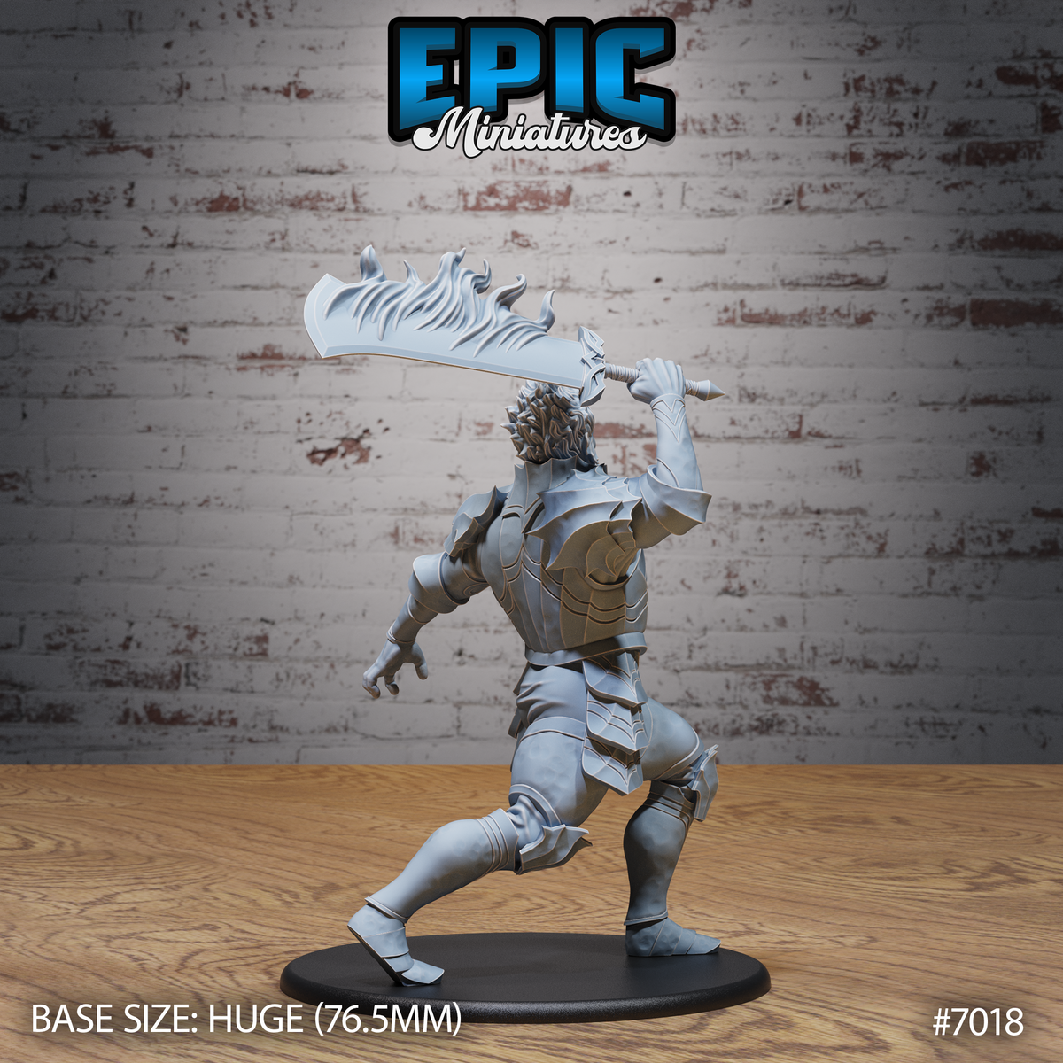 Fire Giant DND TTRPG Resin Model 76mm Base