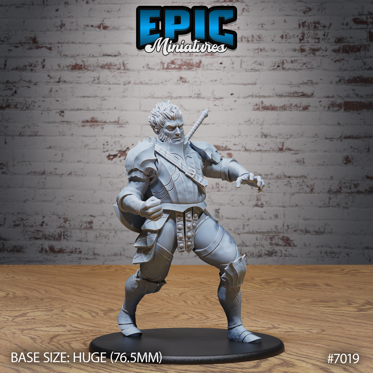 Fire Giant DND TTRPG Resin Model 76mm Base