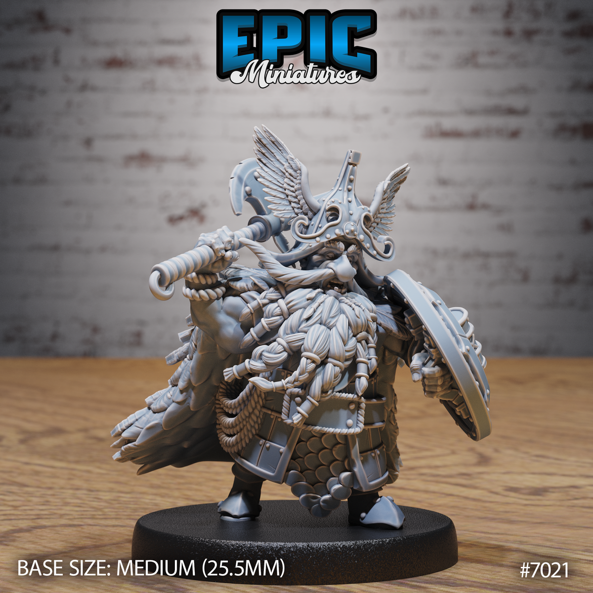 Dwarf Chief DND TTRPG Resin Miniature 25mm Base
