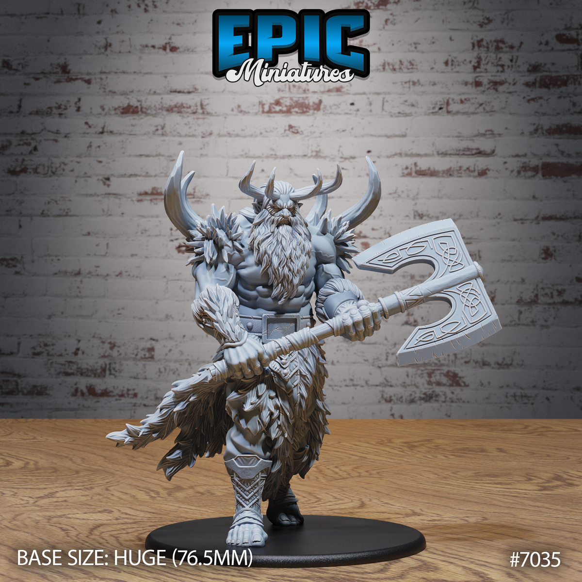 Frost Giant DND TTRPG Resin Model 76mm Base