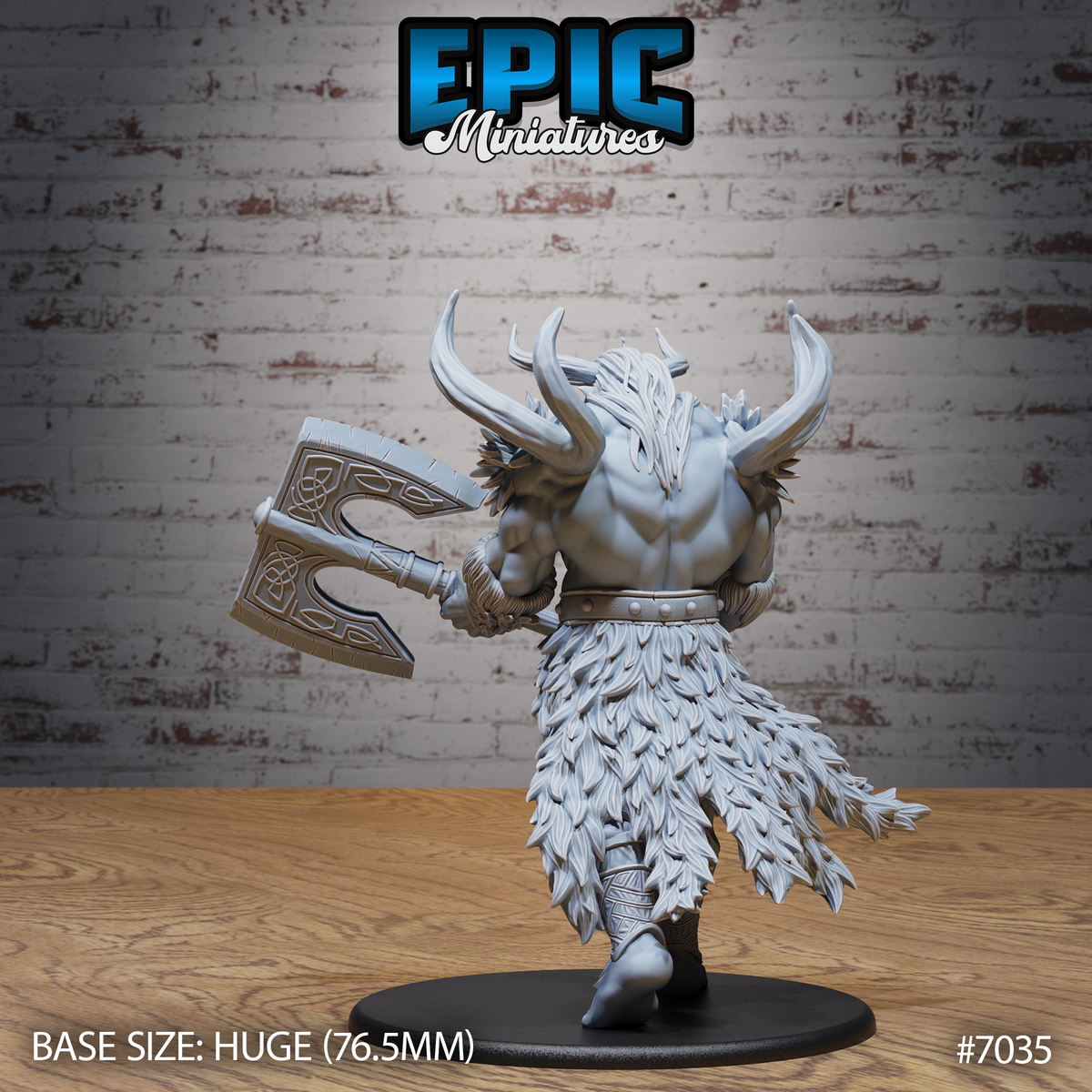 Frost Giant DND TTRPG Resin Model 76mm Base