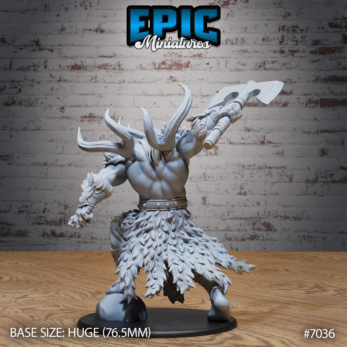 Frost Giant DND TTRPG Resin Model 76mm Base